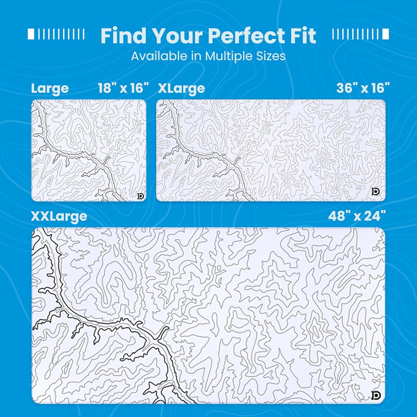 WHITE TOPO CANYON DESKPAD