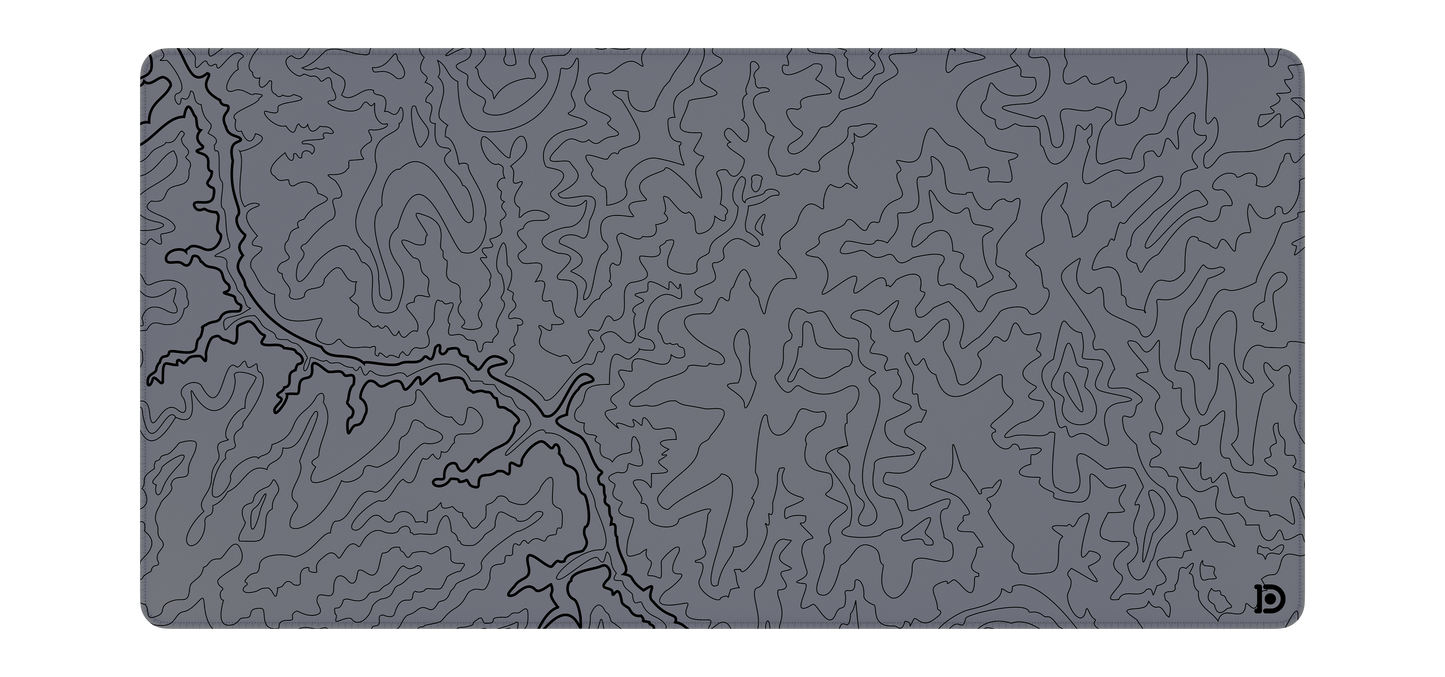 GRAY TOPO CANYON DESKPAD