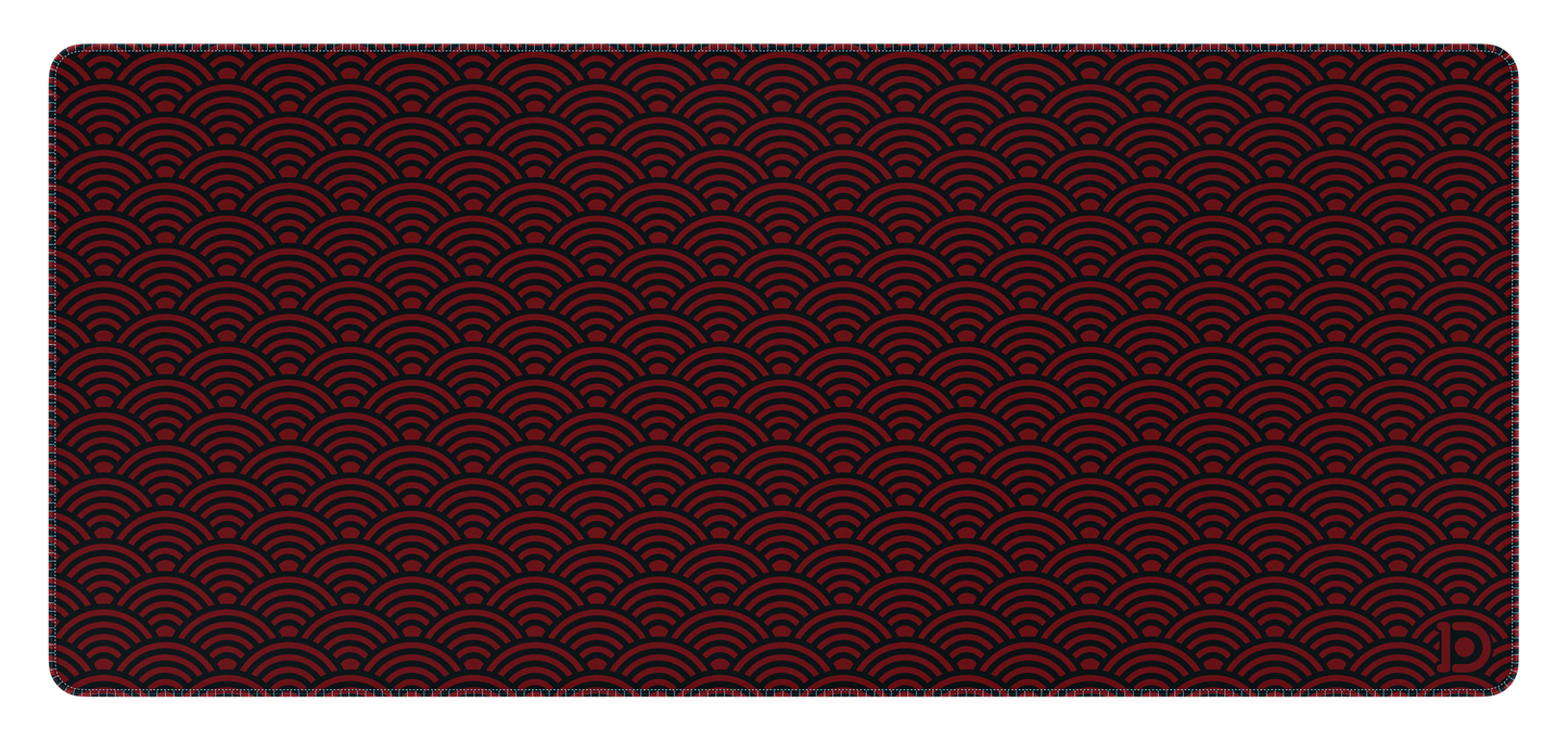 RED WAVES DESKPAD