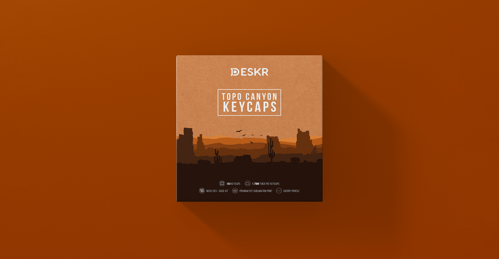 GRAY TOPO CANYON KEYCAPS