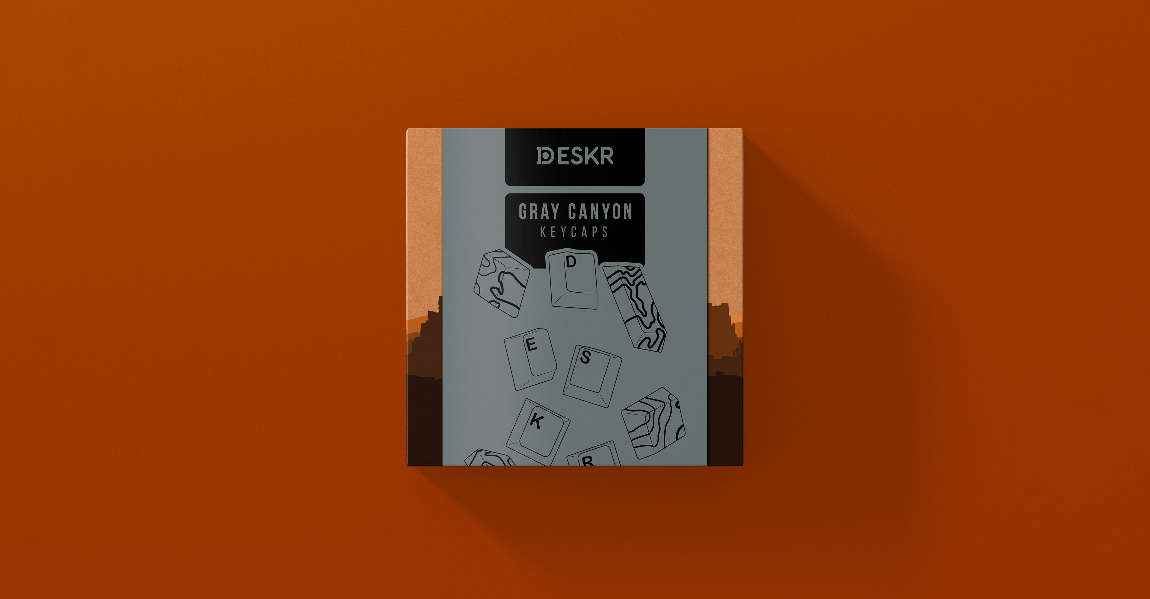GRAY TOPO CANYON KEYCAPS