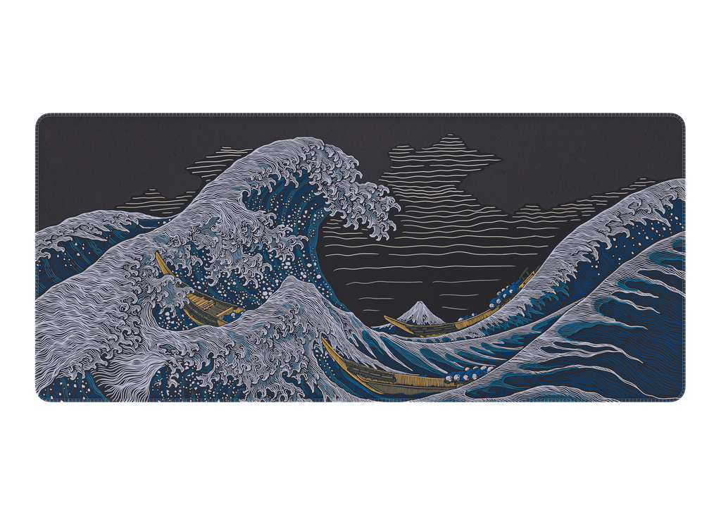 GREAT WAVE DARK DESKPAD