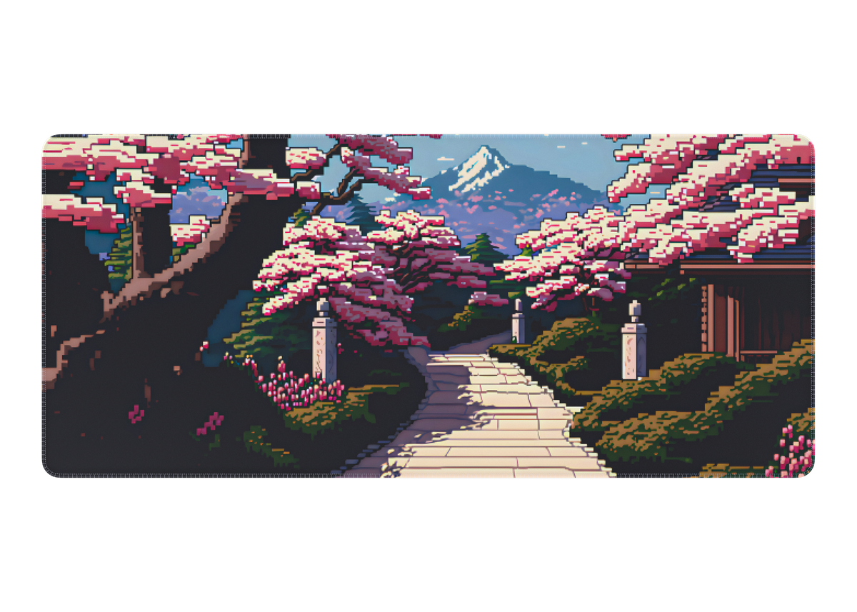 Pixel Blossom Deskpad | Deskr