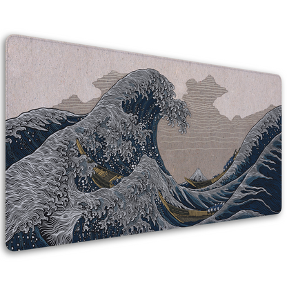 GREAT WAVE CREAM DESKPAD