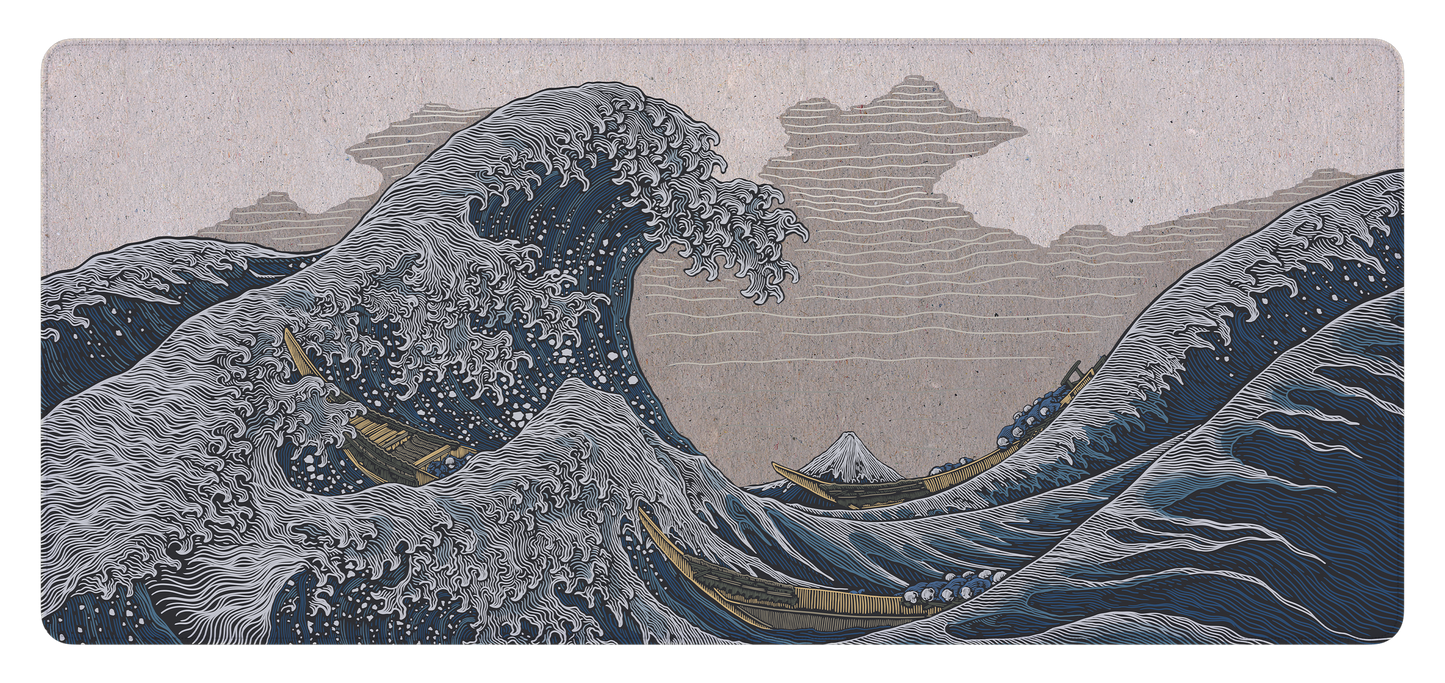 GREAT WAVE CREAM DESKPAD