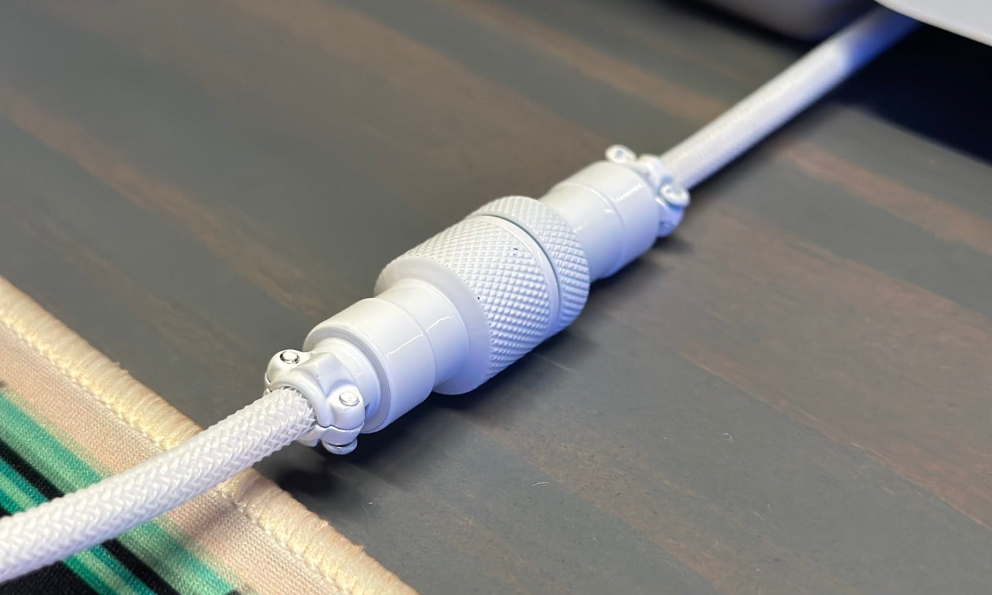 MILKY WHITE COILED CABLE