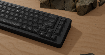 BLACK TOPO CANYON KEYCAPS