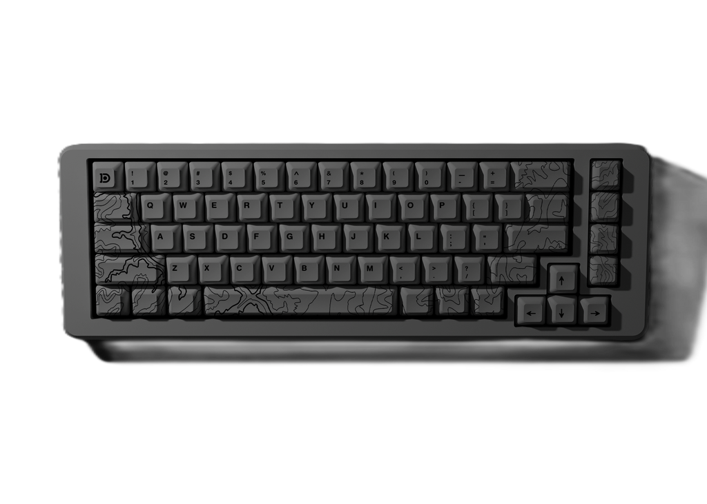 GRAY TOPO CANYON KEYCAPS