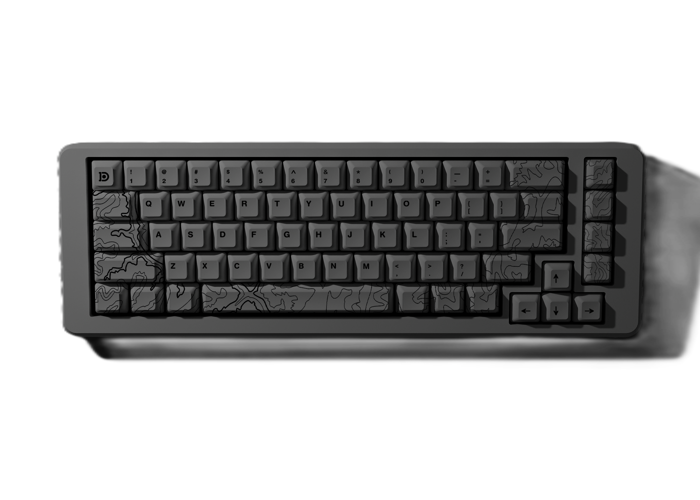 GRAY TOPO CANYON KEYCAPS