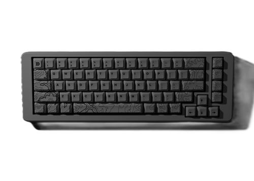 GRAY TOPO CANYON KEYCAPS