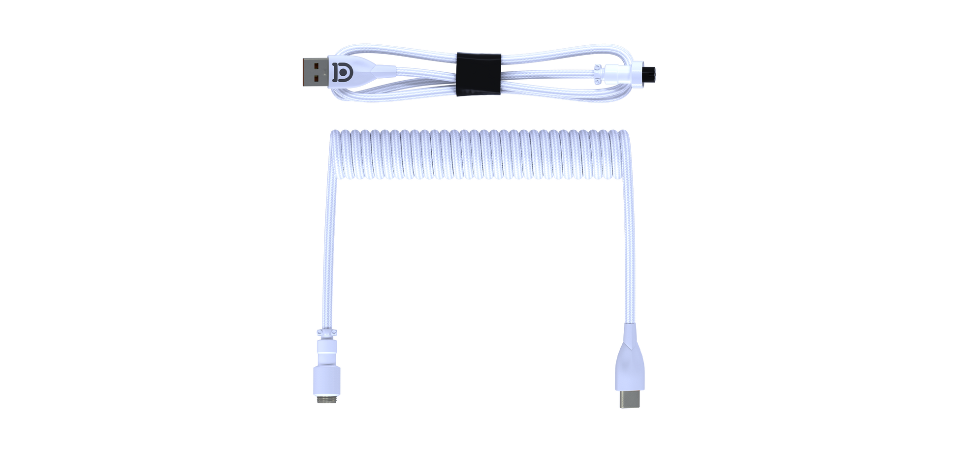 MILKY WHITE COILED CABLE